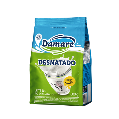 Leite em Pó Desnatado 600g