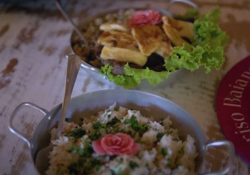 Maria Bonita - carne de sol, arroz cremoso de pimenta de cheiro e farofa de feijão tropeiro